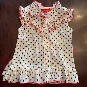 Acquachiare Button Down blouse Size 1 for 2-3 yr